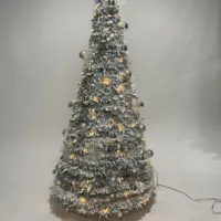 Kunstmatige Vouwen Kerst Bomen 180Cm 6ft Luxe Huis Stroomden Decoratie Vouwen Kerstbomen