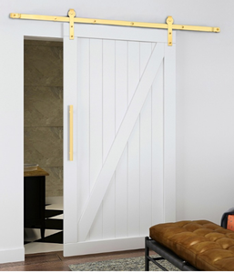 Or brossé quincaillerie de porte coulissante - Product Image 5