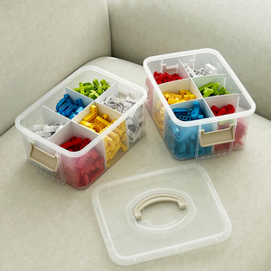 Caja de Almacenamiento BLOCK, Organizador Modular Apilable de Plástico para Juguetes de Niños, Mini Cajón, Caja de Clasificación de Juguetes Educativos para Escritorio - Product Image 3