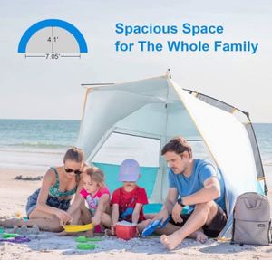 Tente de plage entièrement automatique à ouverture rapide, abri solaire de pêche, imperméable, portable, pour camping extérieur, direct usine - Product Image 3