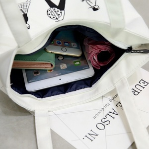 Sac à provisions écologique en coton biologique le sac en toile de magasin de lin pour le shopping et les voyages - Product Image 2