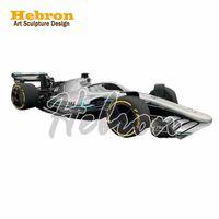 Estatua de Metal de Coche de Carreras F1 a Escala Real, Decoración Moderna para Pared del Hogar, Diseño Artístico, Escultura para Exhibición en Interiores
