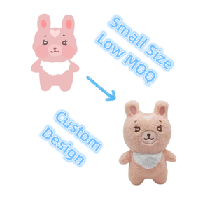 Adorables Muñecos de Conejo de Peluche Personalizados, Pequeños, de 10 cm de Alto, de Tela de Piel Sintética de Conejo, Rellenos de Algodón PP para el Estrés - Product Image 1