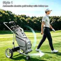 Chariot de golf électrique intelligent Dericsson 2026 avec télécommande Follow Me, batterie au lithium, pliable
