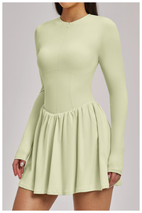 Jupes courtes pour <span class=keywords><strong>jeunes</strong></span> filles, t-shirts à manches longues pour femmes, vêtements avec logo sportif, robes - Product Image 5
