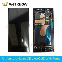 Layar Sentuh LCD OLED Ponsel untuk Samsung Galaxy S23 Ultra S918B Pengganti Layar OLED LCD