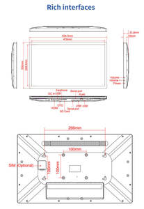 Tablette PC tactile Android 21,5'' 1080p murale avec PoE pour la réservation de salles de réunion - Product Image 5