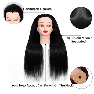 Tête de mannequin en <span class=keywords><strong>cheveux</strong></span> humains très longs avec épaule mariée Cosmétologie Coiffure Tête d'entraînement Mannequin tête de poupée Mannequins de <span class=keywords><strong>cheveux</strong></span> - Product Image 4
