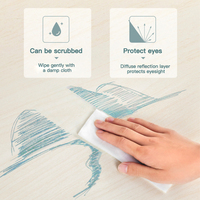 Table d'étude ergonomique moderne en bois massif blanc pour enfants, hauteur réglable, design de protection de la colonne vertébrale, écologique et durable pour chambre à coucher
