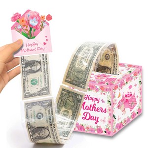 Fête des mères décoration tirelire drôle papier boîte-cadeau pour les parents et <span class=keywords><strong>maman</strong></span> pour les cadeaux de Noël en espèces - Product Image 1
