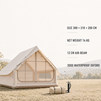 Maravillosa Carpa Inflable para Camping, Espaciosa y Ligera, 300D, 300x210x200cm, Impermeable, Resistente al Viento, para las Cuatro Estaciones, de Una Habitación, Fácil de Instalar