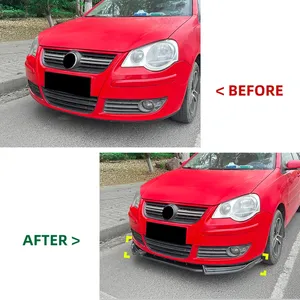 สปอยเลอร์หน้ารถยนต์ StarNav สำหรับ Polo MK4 9N ปี 2005 2006 2007  แผ่นกันกระแทกด้านหน้า - Product Image 6