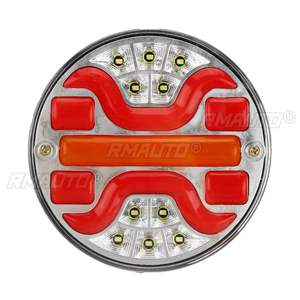 Feu arrière LED rond 5 pouces pour camion, 4-en-1 dynamique, clignotant, feu de recul, feu stop arrière pour voiture, remorque, camion, camping-car, bus - Product Image 3