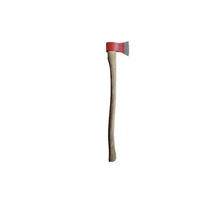 Hache à main de pompier avec tête de hache en acier au carbone tranchant à fendre le bois de chauffage manche en bois