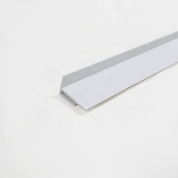 Profilés en PVC rigide blanc, écologiques, pour plafond tendu, en forme de L, pour panneaux muraux, système d'éclairage décoratif