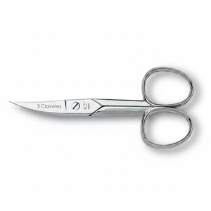 Forbici per unghie con punta curva in acciaio al carbonio 8,9 cm (3 Claveles 02015) - Product Image 2