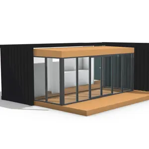Luxe 20hc Geprefabriceerd Uitbreidbaar Containerhuis Met 3 Slaapkamers
