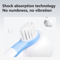 Cepillo de Dientes Eléctrico Ultrasónico Recargable a Prueba de Agua IPX8 para Niños con Cerdas Suaves, Carga Tipo-C, Blanqueamiento Dental