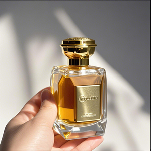 Factory Irregular Perfume Bottle <b>Empty</b> Pump Clear Crimp Square Gold Cap 100ML Glass Spray Perfume Bottle with <b>Gift</b> <b>Box</b> - Product Image 6