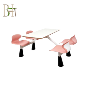 Muebles de Comedor Escolar Personalizables OEM ODM a Precio de Fábrica Profesional para Proyectos de Comedores Universitarios con 4 Asientos - Product Image 6
