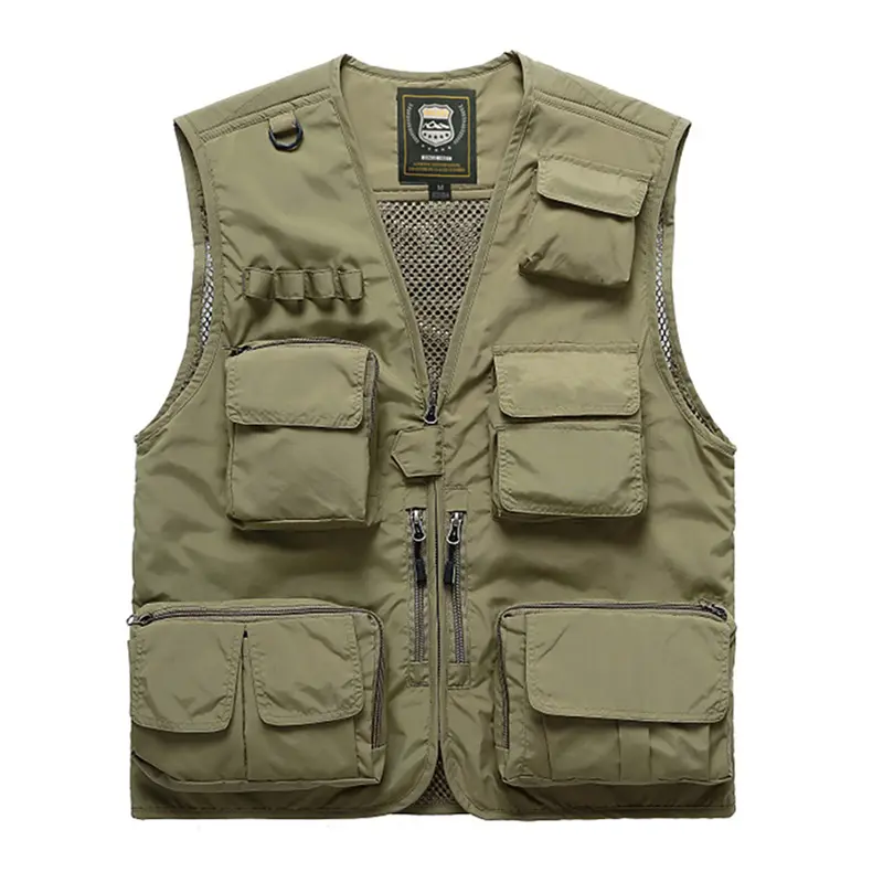 Men's Outdoor Fly Fishing Vest Gilet with Multi-Pockets for Fishing,Hunting, Hiking, Traveling, Photography