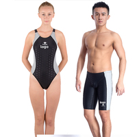 Traje de Baño Personalizado de Alta Calidad con Diseño Impreso para Parejas, Bikini de 1 Pieza, Shorts de Baño para Hombre, Ropa de Playa para Mujer