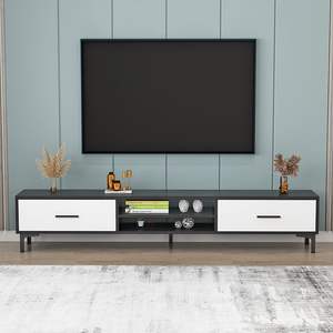 Mueble de TV Moderno y Minimalista para Sala de Estar o Dormitorio, para Apartamentos Pequeños o Grandes, Soporte de TV de Pie, Económico y Fácil de Armar - Product Image 3