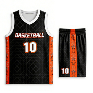 Camiseta <span class=keywords><strong>de</strong></span> Baloncesto para <span class=keywords><strong>Hombre</strong></span> con Logotipo y Número del Equipo Personalizados, Transpirable, <span class=keywords><strong>de</strong></span> Secado Rápido, Absorbe la Humedad, 100% Poliéster - Product Image 1