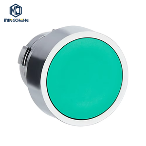 Tête de bouton-poussoir non lumineux 100 % originale Schneider, série ZB2BA3C ZB2BA3 ZB2, à rappel par ressort vert - Product Image 1