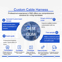 Kabel Harness Rem Mobil Berkualitas Tinggi Buatan Pabrik, Konektor Adaptor Inti Tembaga E00252 untuk Lampu Rem Terpasang Tinggi