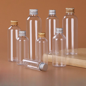 Pet chất lỏng trong suốt Chai 10/30/50/100ml nhựa nhỏ nhôm nắp chai 150ml vít nắp chai nhựa nước trái cây bao bì - Product Image 2