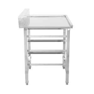 Outlet <b>table</b> with glass rack holder and backsplash for Dishwashing Systems - Product Image 2