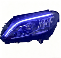 Phares LED modifiés pour Mercedes-Benz Classe C W205 2015-2021 0 Phare LED DRL Clignotant Feux de route 12V
