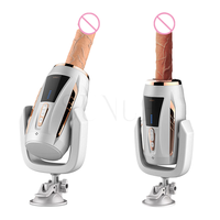 Boîte personnalisée gratuite - Machine à pousser automatique, pistolet de masturbation à pompage automatique, jouet godemiché télescopique rétractable