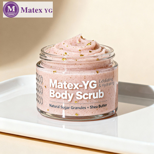 Gommage corporel hydratant à l'extrait de curcuma et d'arbre à thé végétalien, blanchissant, au beurre de karité, soin de la peau, crème organique à la vitamine C, corps, mains, pieds - Product Image 3