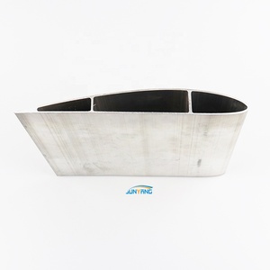 Perfil aerodinámico de extrusión de aluminio grande de gran calidad 6061 6063 Hoja aerodinámica de forma especial hueca Perfil de aluminio anodizado - Product Image 5