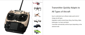 Radio AT9S Pro 10 canaux avec récepteur <span class=keywords><strong>R9DS</strong></span>, radiocommande pour hélicoptère RC, quadricoptère, drone, accessoires de voiture - Product Image 2