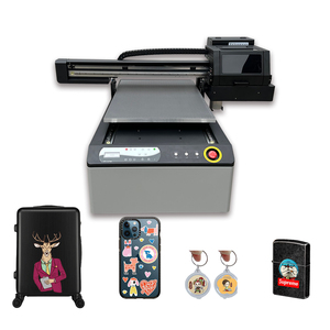 เครื่องพิมพ์อิงค์เจ็ท UV แบบหลายวัสดุ 6090 A1 XP600 อัตโนมัติ สำหรับพิมพ์เคสมือถือ ไม้ โลหะ แก้ว อะคริลิก หิน สติ๊กเกอร์ เครื่องพิมพ์ UV แบบแท่นราบ - Product Image 1