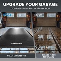 Robuste Gewerbliche PVC-Garagenbodenmatte 3 cm Erhöhte Kanten Wasserdicht Fängt Wasser/Schlamm/Schnee/Öl ein für Autos