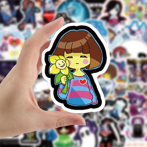 50 pezzi di adesivi per Graffiti da gioco Cool <span class=keywords><strong>Undertale</strong></span> per bottiglie da ragazza ragazzo tazza Notebook per Laptop adesivi impermeabili in vinile - Product Image 5