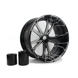Adecuado para <span class=keywords><strong>Harley</strong></span> Breakout, Llanta <span class=keywords><strong>Trasera</strong></span> <span class=keywords><strong>Ancha</strong></span> de 18 Pulgadas con Llanta de Aluminio Forjado, Capaz de Acomodar Neumáticos de 240-260 mm de Ancho - Product Image 1