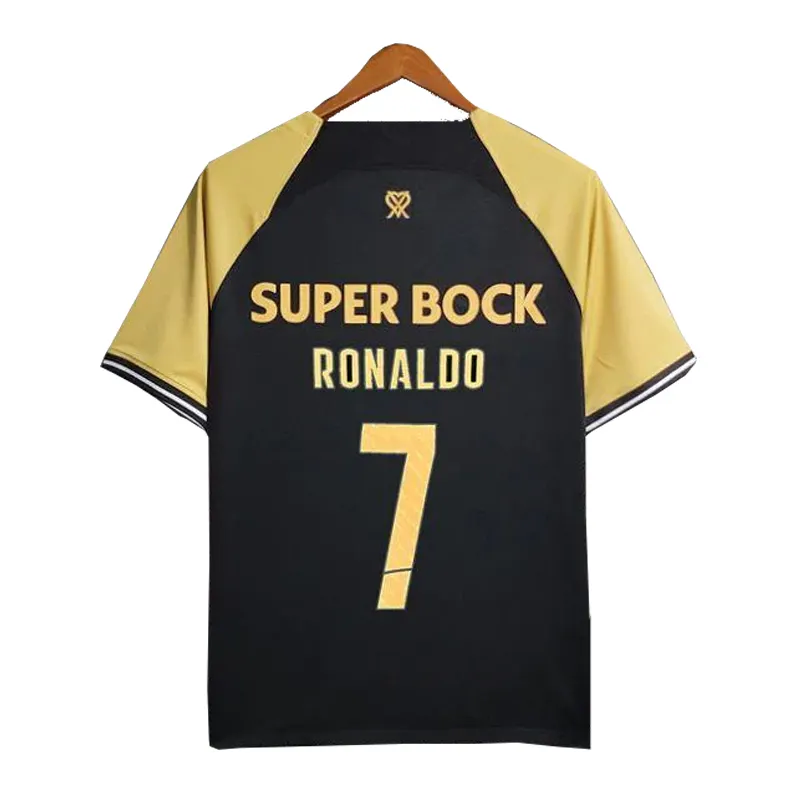 Atacado Portugal 3a camisa de futebol CR7 Ronaldo 4a camisa de futebol de Lisboa roupa de futebol masculina kit infantil