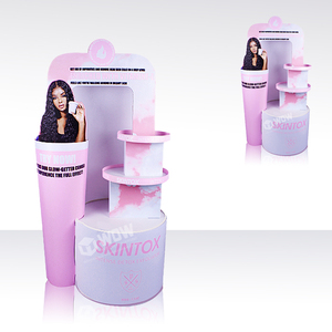 Expositor de Cartón Personalizado para Piso, Expositor de Cartón para Cosméticos, Estante de Exhibición para Tienda de Cosméticos - Product Image 4