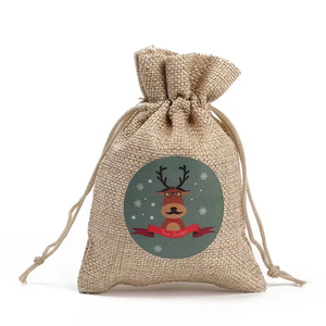 Bolsas de Yute Personalizables de 13*18cm con Cordón, Bolsitas Reutilizables de Arpillera para Compras, Bolsas de Yute para Uso Doméstico, Bolsas para Pelucas - Product Image 5