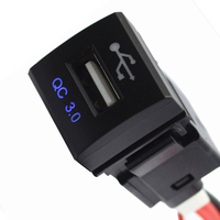 Interrupteur à bouton-poussoir 12V bleu Led antibrouillard DRL LED barre lumineuse interrupteur à poussoir pour Toyota Camry Corolla