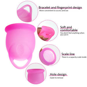 ผู้ผลิตถ้วยประจำเดือนซิลิโคนแบบใช้ซ้ำได้ Furuize ผลิตจากซิลิโคนเกรดทางการแพทย์ 100% สำหรับสุภาพสตรี - Product Image 3