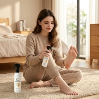Spray exfoliant pour les pieds à base de plantes OEM, adoucit les callosités, élimine les peaux mortes, acide salicylique, glycérine, panthénol, soin à marque privée, 200 ml