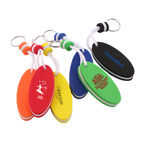 Custom Floating <b>Keychain</b>, Waterproof Water Sports Oval EVA Foam Keytag, Durable Lightweight Floating for Marine <b>Safety</b>, Travel - Product Image 2