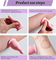 Outils faciaux portables en silicone Gua Sha 2-en-1 : Kit de massage anti-stress et détoxifiant pour le visage et les yeux, outil de soin doux pour la peau, idéal pour la maison et les voyages