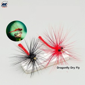 Combo de 5 señuelos artesanales de libélula al por mayor, cebo realista de insecto para pesca con mosca, señuelo flotante de libélula para lubina y trucha - Product Image 1